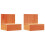 VidaXL vidaXL Bedside Table 2 pcs Wax Brown 42 x 32.5 x 40 cm Solid pine wood 5