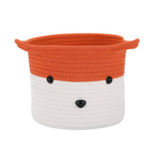 1St Gevlochten Opbergbakje Vossenvorm Cotton Touw Organizer