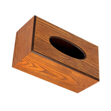 1Houten Tissuebox Met Slijtvast Materiaal, Voor Woonkamer En Badkamer
