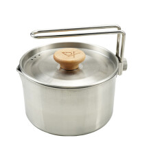 1Outdoor Picknick Keukengerei Set Rvs Pot Camping Koffiepot