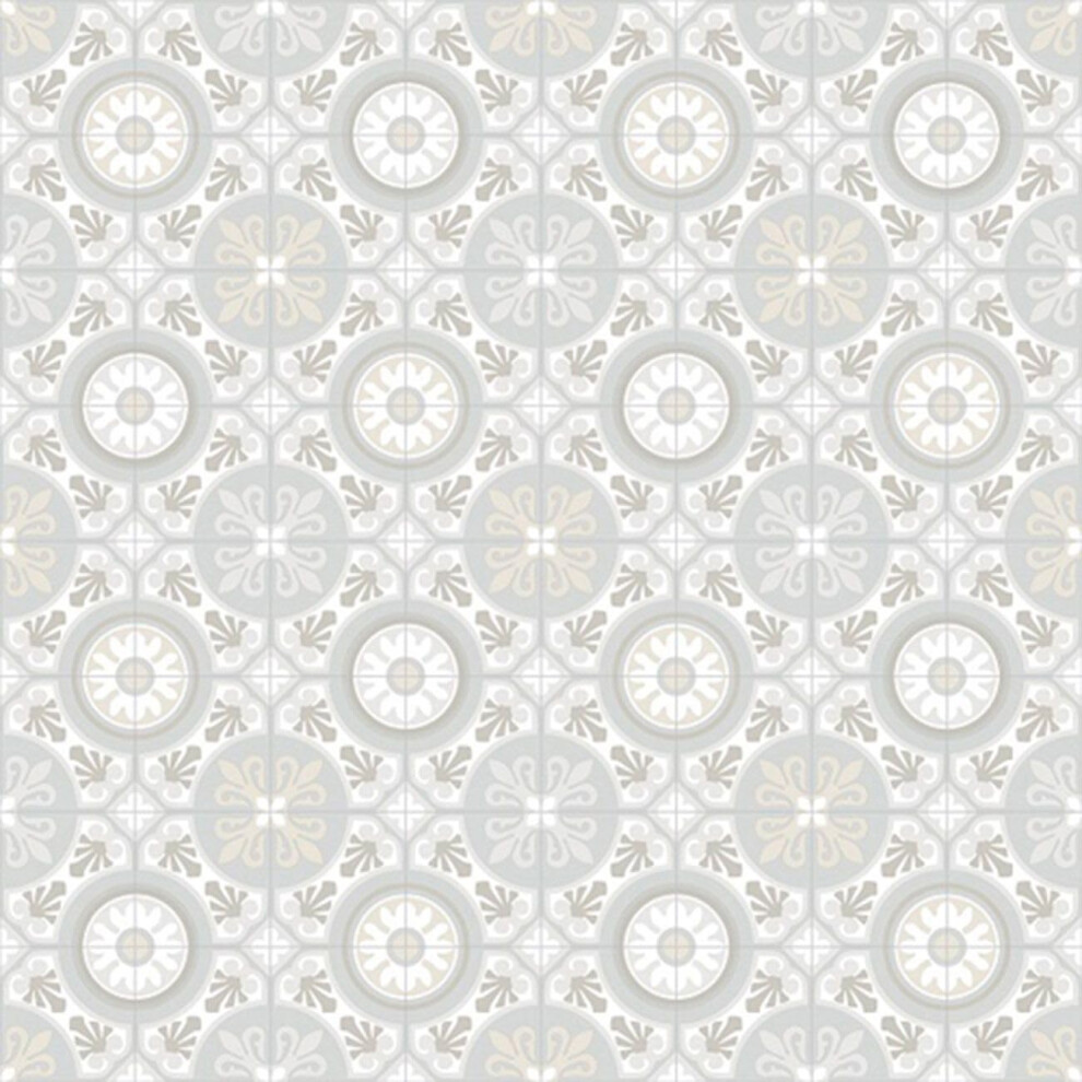 Photos - Area Rug ,White Grey)Designer Vinyl Flooring For Living Room, Kitchen(1m x 3m-(3mÂ²)