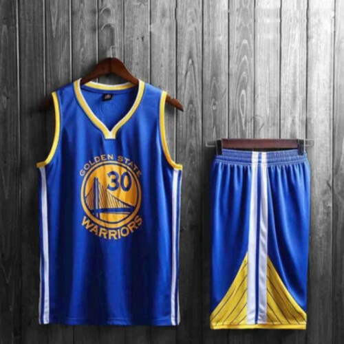 (Child M)Stephen Curry Athletes Basketball Uniform Polyester With Sweat Absorption Men 1
