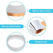 Metallic Tape, Self Adhesive Metalized Polyester Film Tape Waterproof Washi Tape for Walls Graphic Arts Gifts
