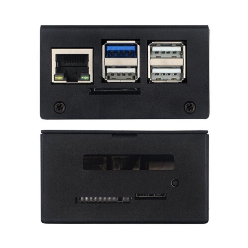 For Orange Pi 3B Metal Case with Cooling Fan Durable Protective Enclosure