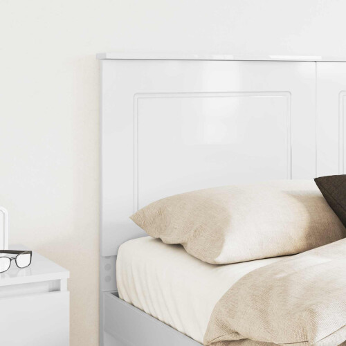 VidaXL vidaXL Headboard Gloss White 100 cm Engineered Wood 1