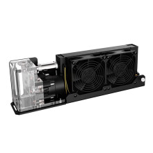 3D Printer Phone Tablet AIO Water Cooler Cooling Module, 24V Dual Fans 2000 RPM Efficient Heat Dissipation EU PLUG