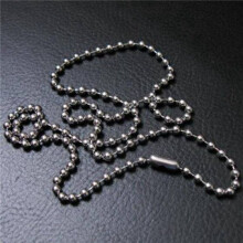 3X Stainless Steel Bead Metal Bead Necklace Chain