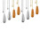 8 Pieces Ceiling Fan Chain Pulls Wooden Pull Chain Extension Pull Chain for Ceiling Light Lamp (Silver and Wood Color) 1