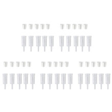25 Pack Exhaust Seal Valve with Rubber Airlock Stopper Twin Airlock for Wine Making, Beer Brewing Glass Carboy Fermenter
