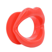 (Red)Mordaça bucal de silicone BDSM adequada para casais diários bondage divertido brinquedo sexual adulto