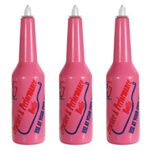 3X Flair Bartender Bartending Practice Bar Pub Bottle Wine Cocktail Shaker -