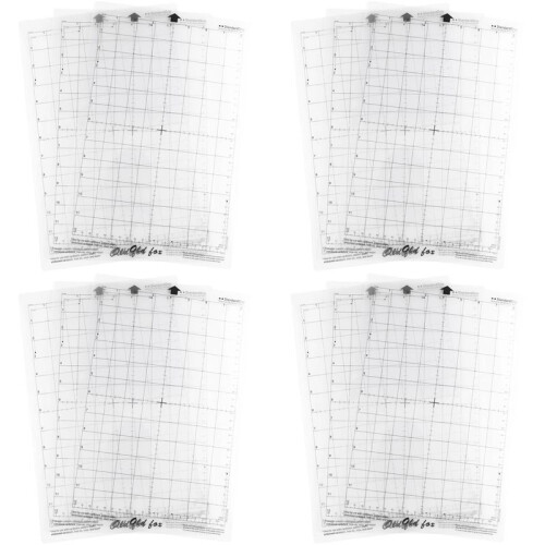 12Pcs Cutting Mat Adhesive Mat with Measuring Grid 8 By 12-Inch for Silhouette Cameo  Explore Plotter Machine