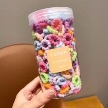 (Candy Color)Kids Hair Ties Pack With Soft Elastic Rubber Bands For Girls Hair Comfort Styling