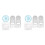 8Pcs Multifunctional Geometric Ruler Measuring Drawing Ruler Plastic Mathematics Tools for Student School Office Supply 2