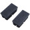 80 Pcs Black Plastic Rectangular Blanking End Caps Inserts 20mm X 40mm 3