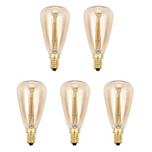 5X Vintage Edison Bulbs E14 220V ST48 Incandescent Bulbs 25W 40W 60W Filament Retro Edison Light for Pendant Lamp