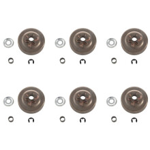 6set 3/8 6T Clutch Drum Sprocket Washer E-Clip Kit for Chainsaw 017 018 021 023 025 Ms170 Ms180 Ms210 Ms230 Ms250
