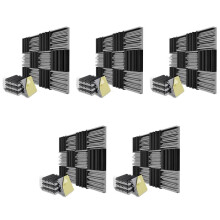 60 Pack Self-Adhesive Sound Proof Foam Panels,12 x 12 x 2 Inches Acoustic Foam,for Wall,Home,Studio