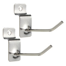50 x Slatwall Single Hook Pin Shop Display Fitting Prong Hanger 50mm