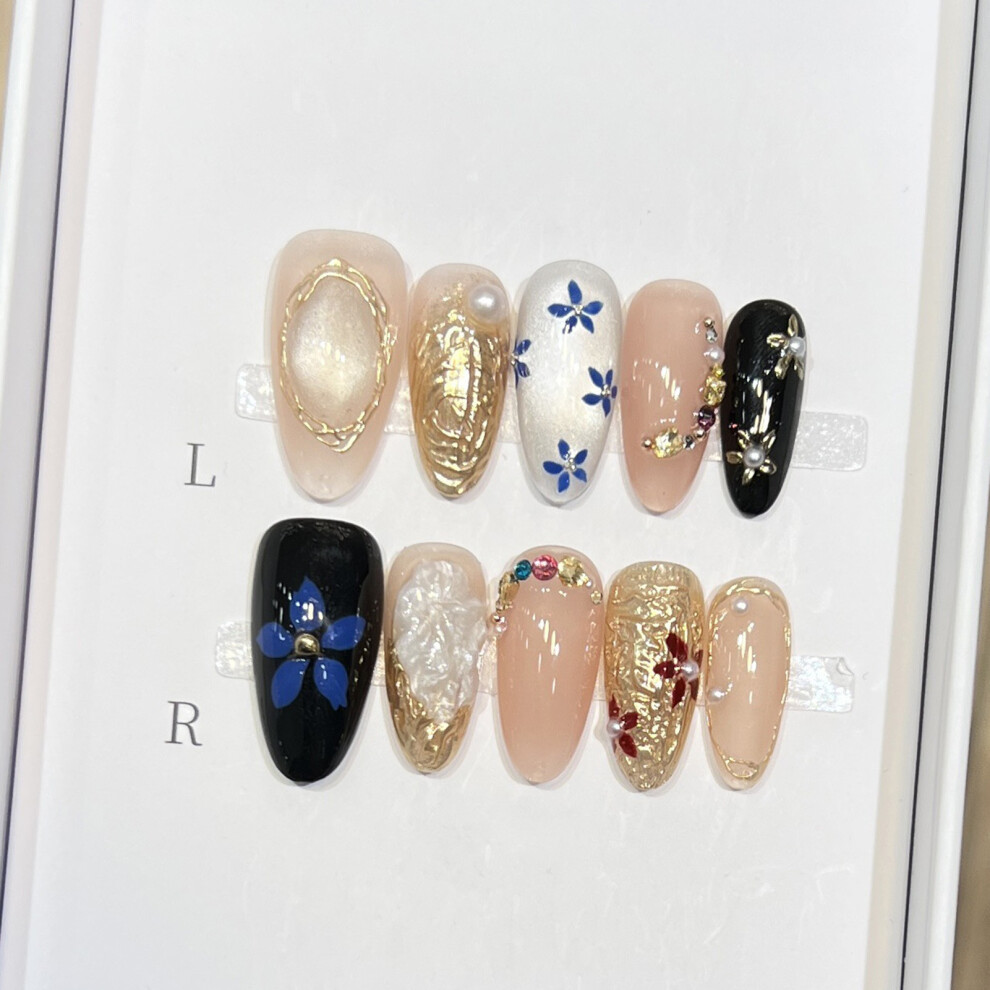 Phui-Pet-Supplies (Xs) 10Pcs Flower Nails, Durable Salon Supply