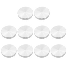 10X Glass Plate Adapter Table Leg, Aluminum, Round, 50x8mm, Silver