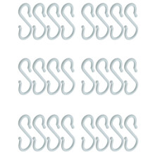 Maya Plastic Punch Cup Bowl S Shaped Hooks 24 Pcs