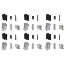 6 Set Guitar Humbucker Pickup Kits Cupronickel Baseplate/Spacer/Bobbin/ Pole Slug/Bar Alnico V Magnet