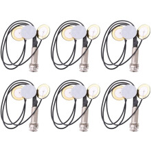 6X Piezo Contact Microphone 3 Transducer Pickups with End Pin Jack for Kalimba