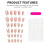 30PCS Blush Cat Eye Fake Nails, Durable Design 8