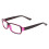 2X Plastic Full Rim Frame Clear Lens Glasses Spectacles Black  for Women 2