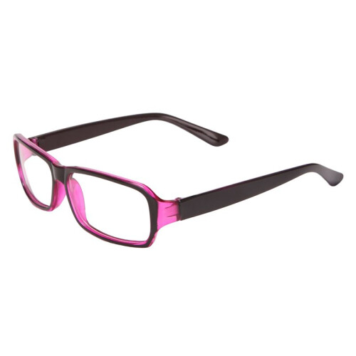 2X Plastic Full Rim Frame Clear Lens Glasses Spectacles Black  for Women 1