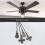 8Pcs Ceiling Fan Pull Chain Set,Bulb and Fan Pattern Pull Chain Extension Fan Pull Chain Pendant 12 Inch(Antique Bronze) 3