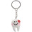 80 Pcs Keychain Key Ring Hang Tooth Shape Cute Dental Gift 4