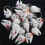 80 Pcs Keychain Key Ring Hang Tooth Shape Cute Dental Gift 5