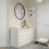 IKEA HAUGA 6 Drawer White Chest 138x46x84cm 2