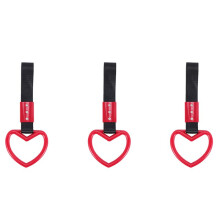 3X Heart Jdm Tsurikawa Ring for Subway Train Bus Handle Strap Charm Drift Universal