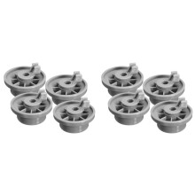 8 x Dishwasher Lower Basket Rail Wheels for Neff & Grey 165314