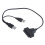 2X USB2.0 to  Adapter Cable 33cm for 2.5 Inch External SSD HDD 2