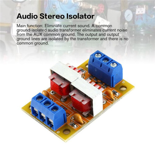 4X Audio Stereo Isolator Eliminate Current Sound Interference Filter Eliminator Ground Loop Suppressor Noise Isolation 1