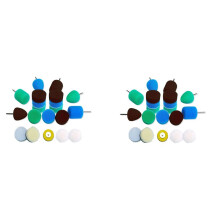 2X Detail Polisher Pad,Buffing Pad Kit for Polisher Electric Drill Rotary Tool,Polishing Pad for Small Areas Polishing