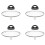 4Pcs Universal Pot Lid Replacement Knobs, Heat Resistant Pan Lid Holding Handles 1