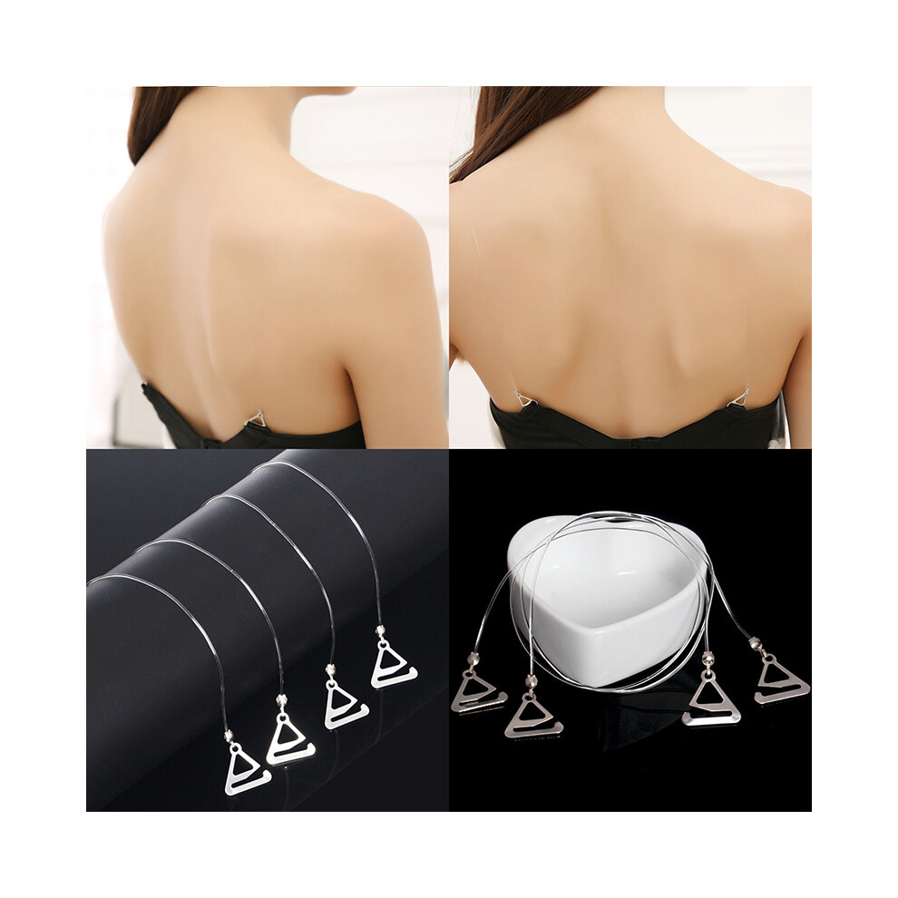 Reach-Tools (3 Pair) Anti-Slip Clear Bra Strap Tape For Women