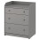 IKEA HAUGA 3 Drawer Grey Chest 70x46x84cm 2