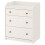 IKEA HAUGA 3 Drawer White Chest 70x46x84cm 2