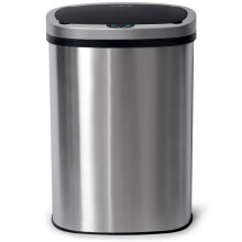 NETTA 50L Stainless Steel Sensor Bin - Silver