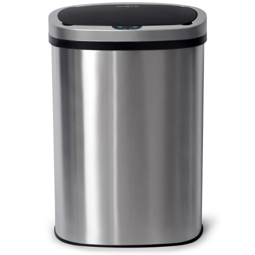 NETTA NETTA 50L Stainless Steel Sensor Bin - Silver