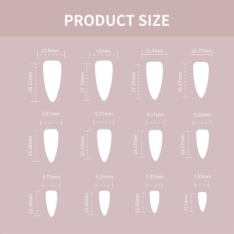 Dcph-Clothing Glitter Tip False Nails - Reusable & Charming
