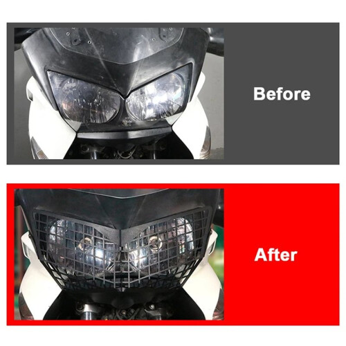 Motorcycle Front Headlight Guard Cover Lens Protector for  XL1000 2003 - 2013 2