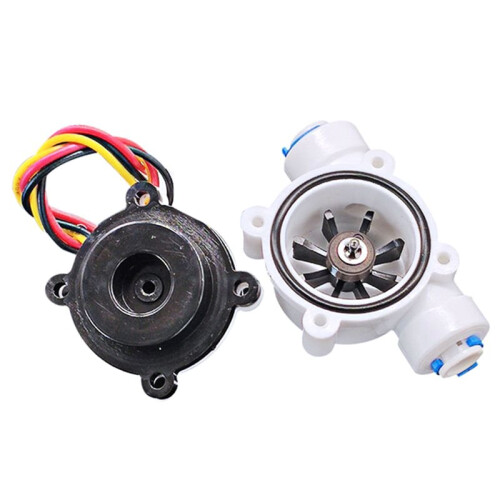 S402B 2 Points PE Pipe Water Flow Sensor Hall Flowmeter G 1/4" Fast Connection Interface,Water Dispenser Flow Meter 1