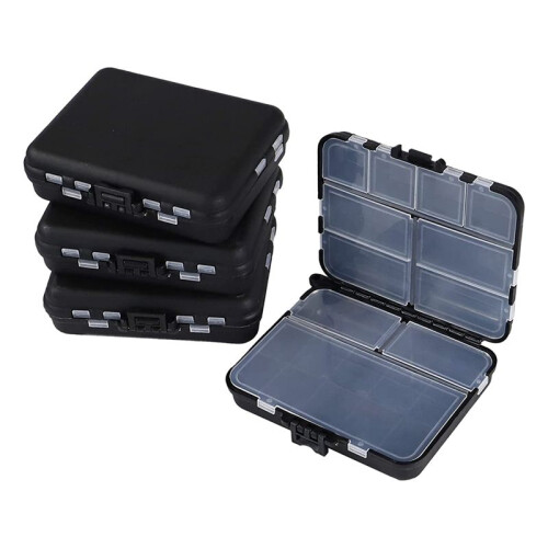 4 Pack  Tackle Boxes Plastic Fishing Organizer Tackle Storage Containers Kayak Fly Boxes